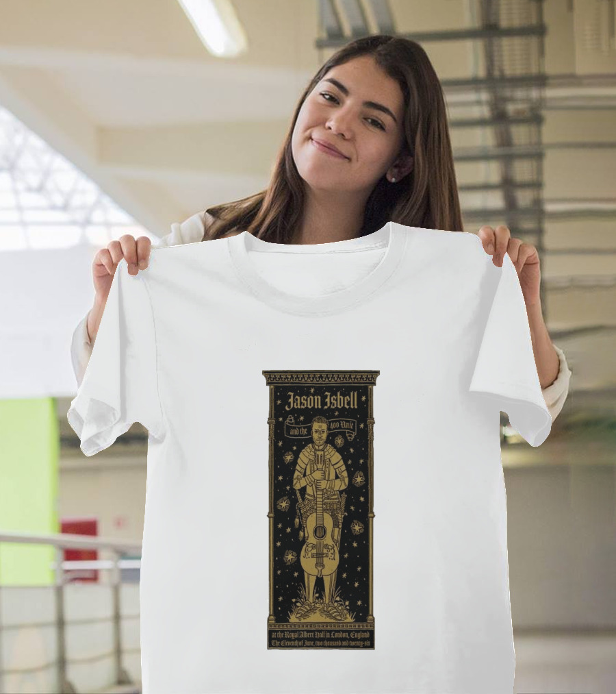 Jason Isbell And The 400 Unit Royal Albert Hall London 11th June 2026 Stars And Guitar T-Shirt