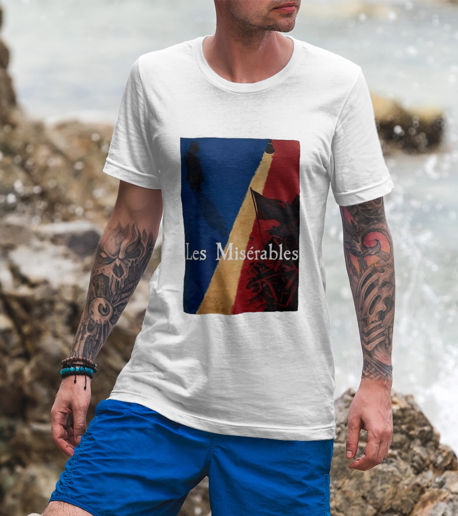 Les Misérables Barricade Tricolor Shadow And Flag Scenery T-Shirt