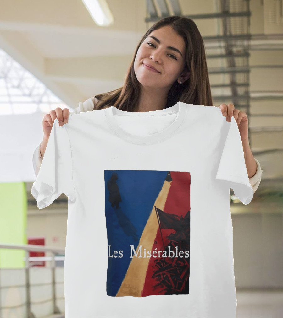 Les Misérables Barricade Tricolor Shadow And Flag Scenery T-Shirt