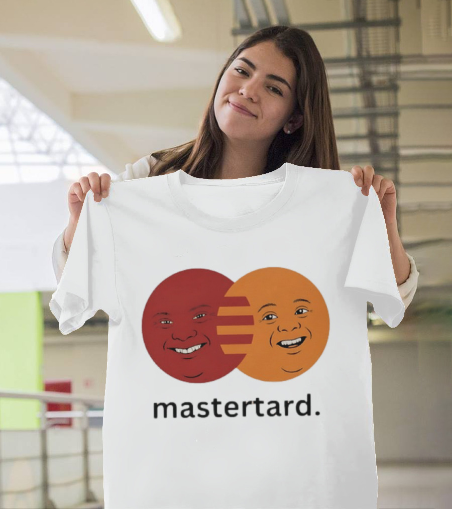 Mastertard Meme Funny Smile Parody Circles T-Shirt