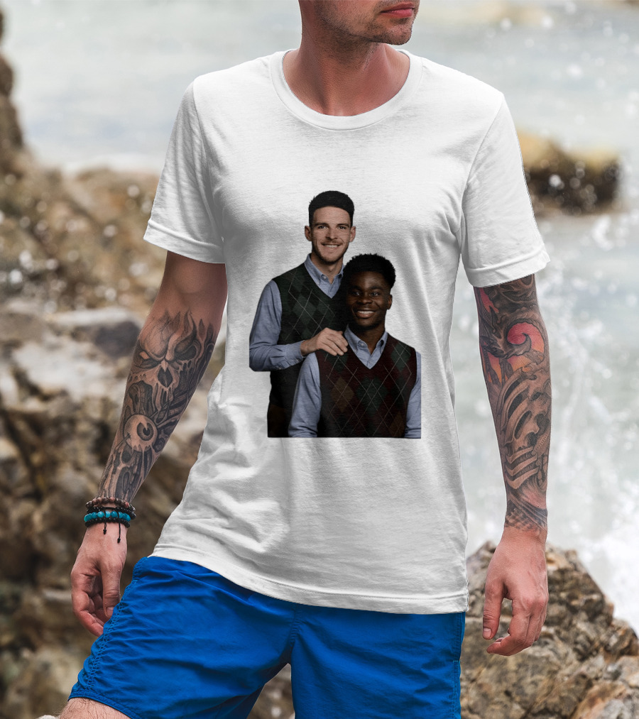 Saka Declan Rice Step Brother Arsenal FC Football Duo T-Shirt