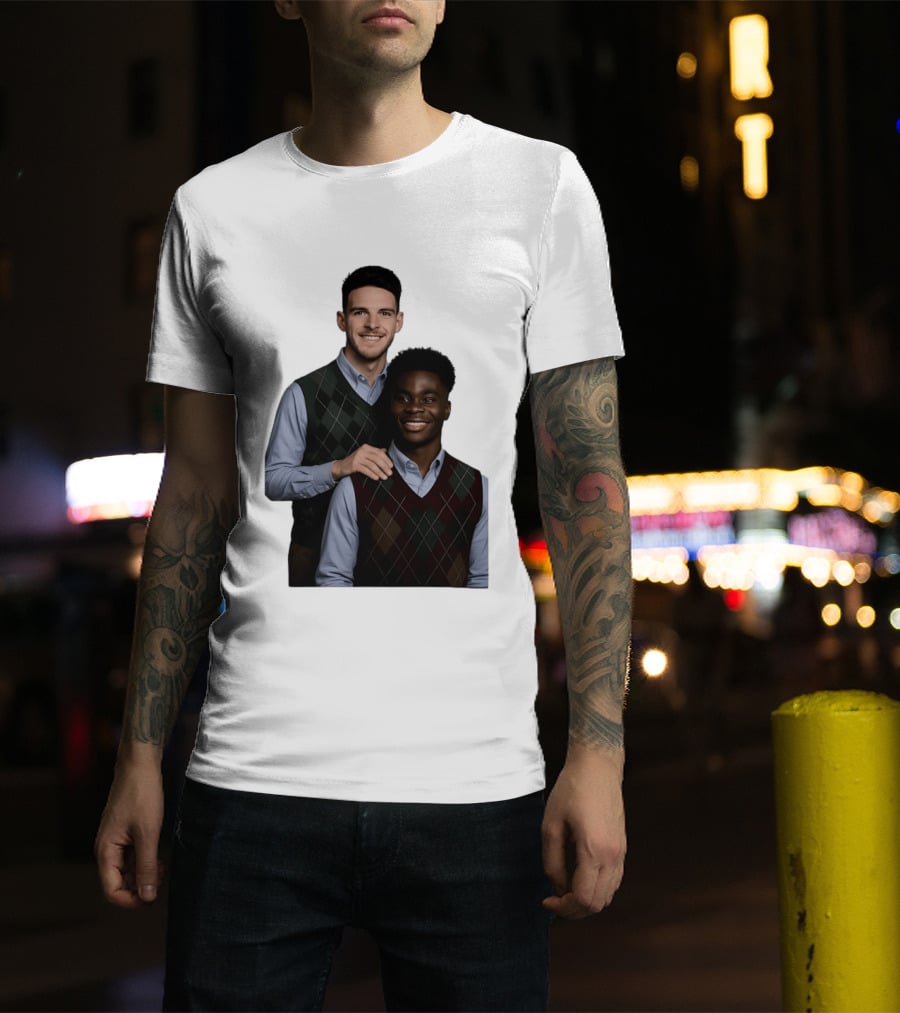 Saka Declan Rice Step Brother Arsenal FC Football Duo T-Shirt