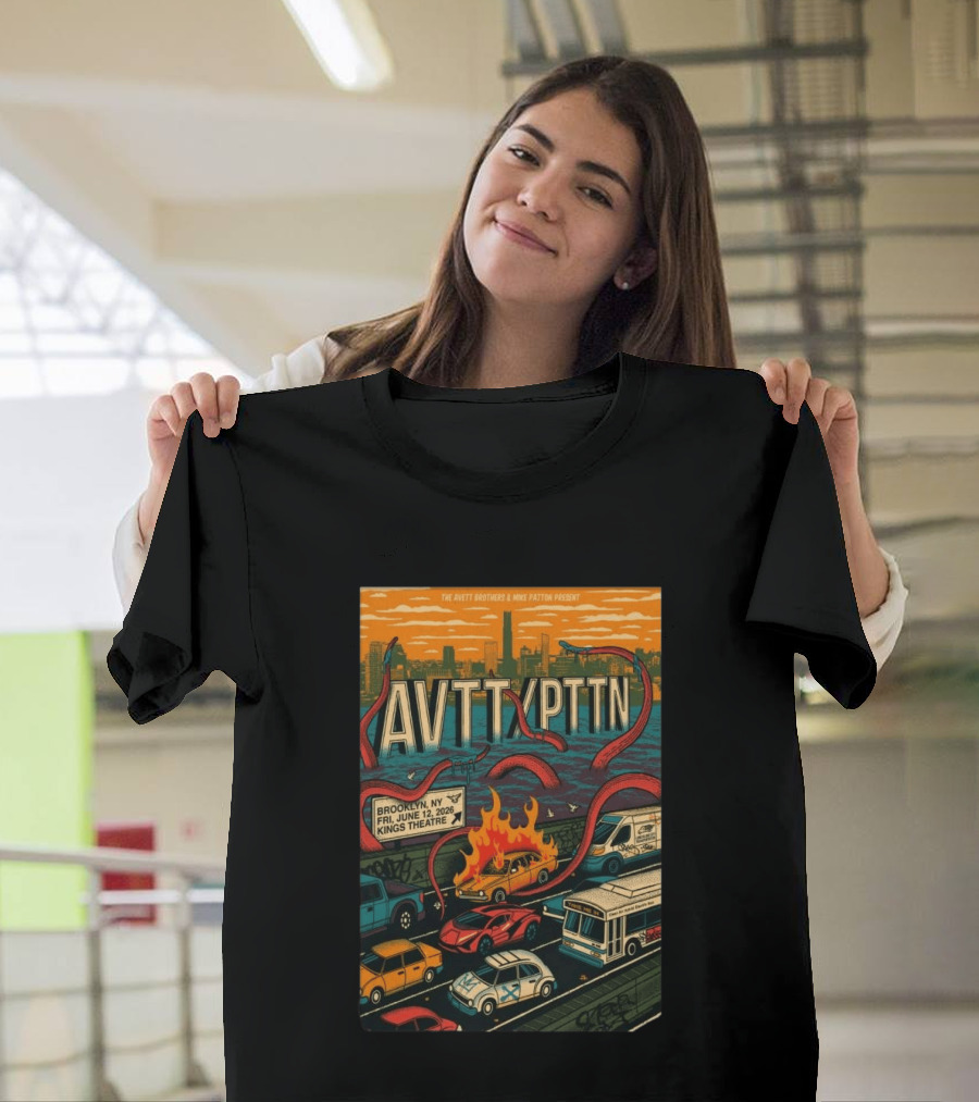 The Avett Brothers Mike Patton Brooklyn NY June 12 2026 Kings Theatre T-Shirt