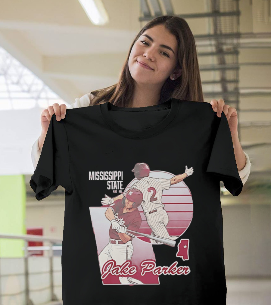 Mississippi State Jake Parker Baseball T-Shirt