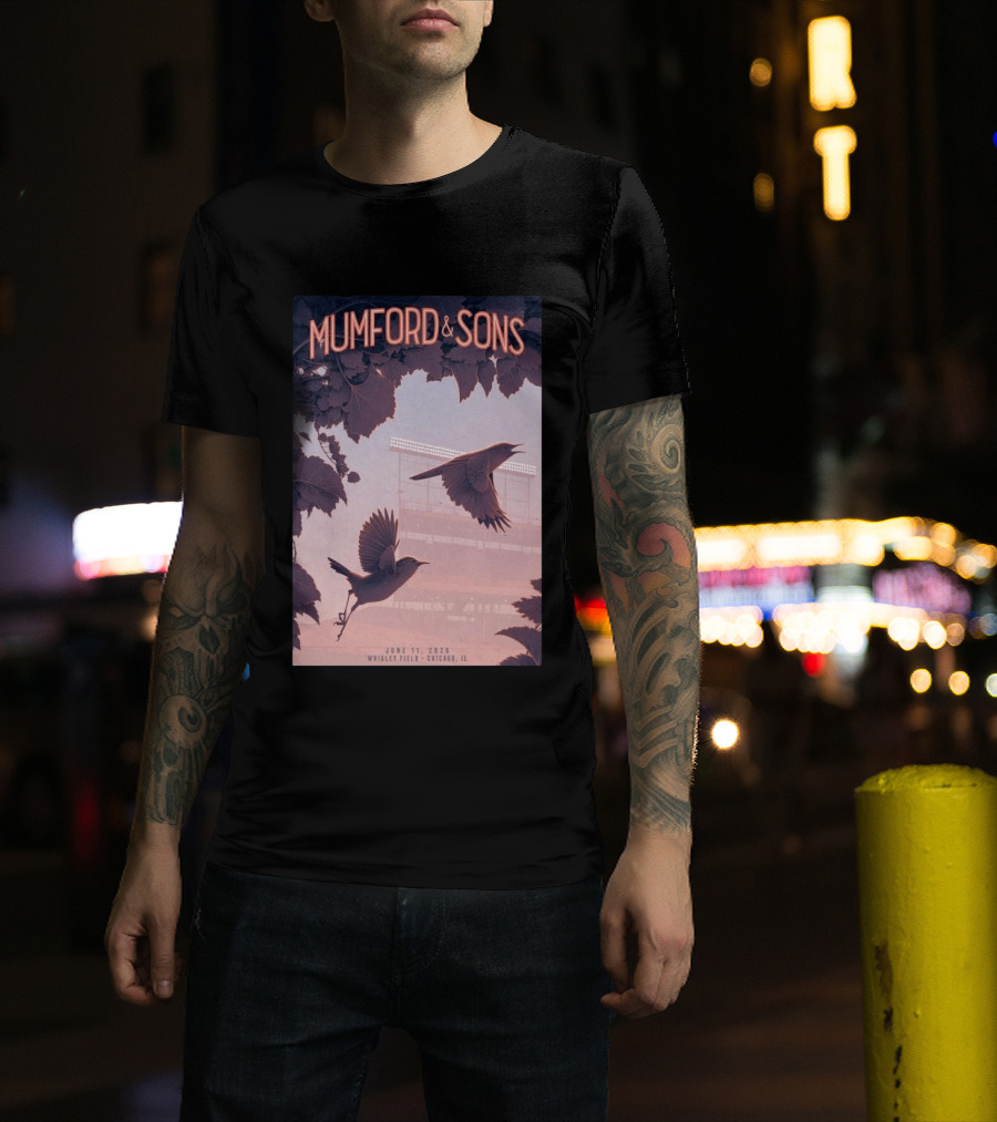 Mumford And Sons Wrigley Field Chicago June 11 2026 T-Shirt