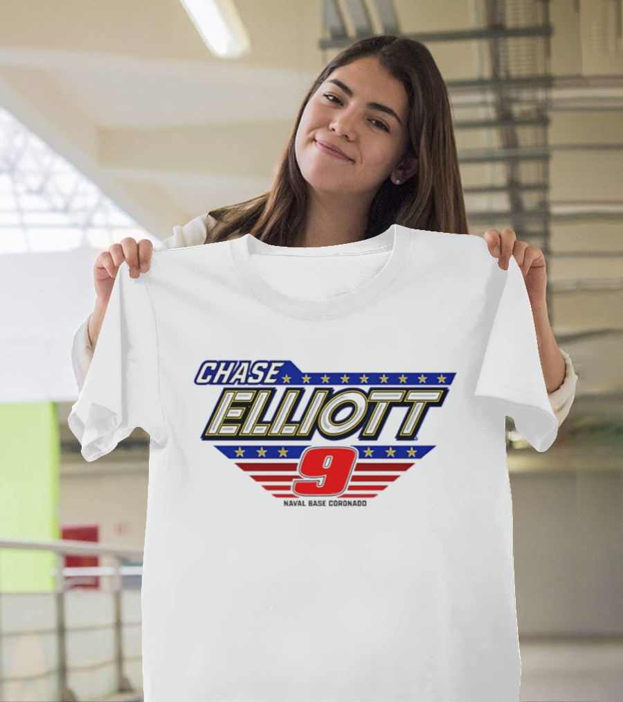 Chase Elliott 9 NAPA NASCAR Stars And Stripes San Diego T-Shirt