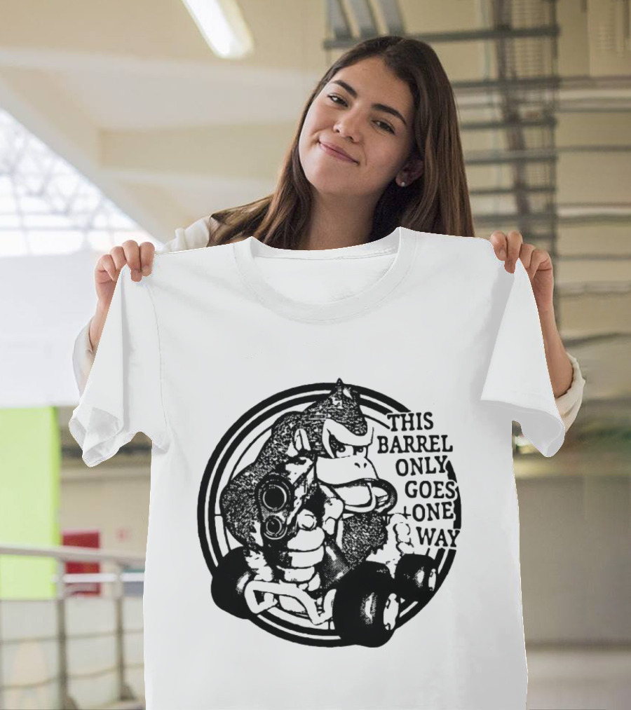 Donkey Kong Country This Barrel Only Goes One Way T-Shirt