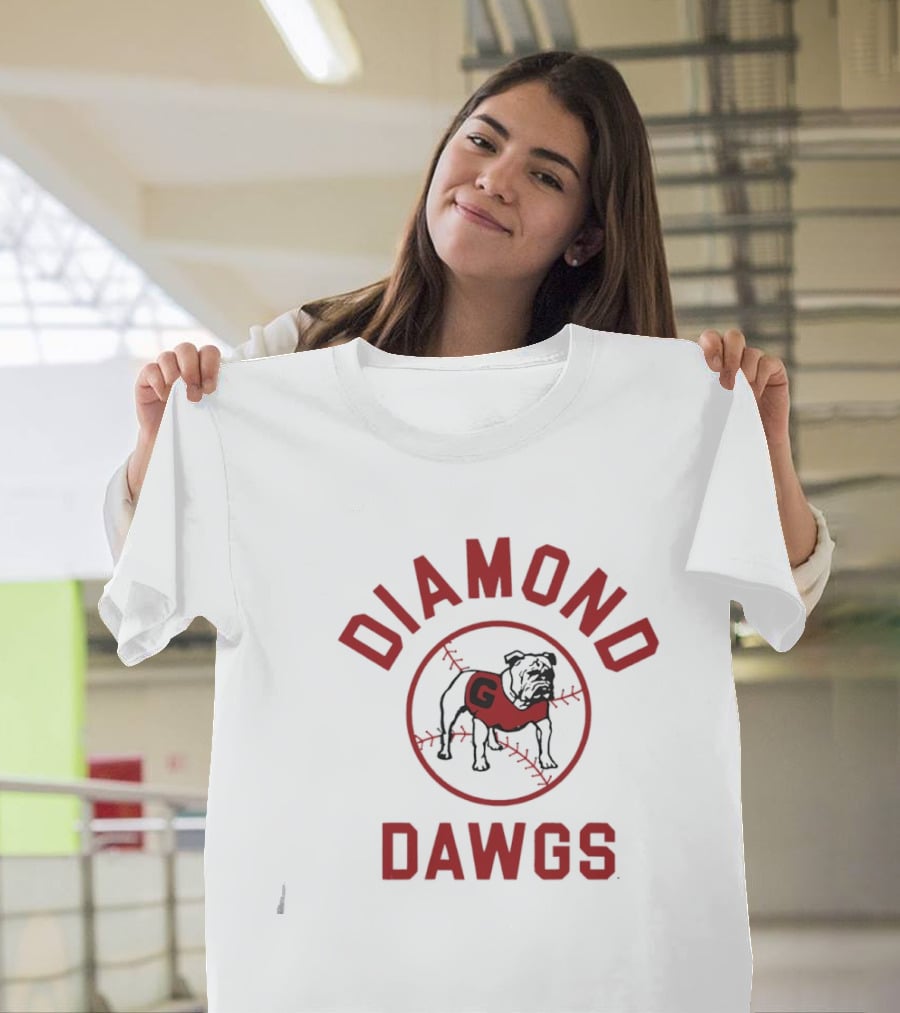 Georgia Baseball Diamond Dawgs Bulldog T-Shirt