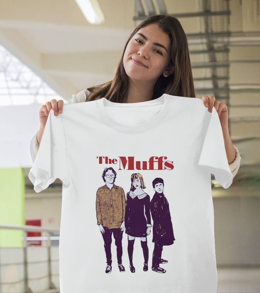 The Muffs Indie Rock Trio Illustrated Concert T-Shirt