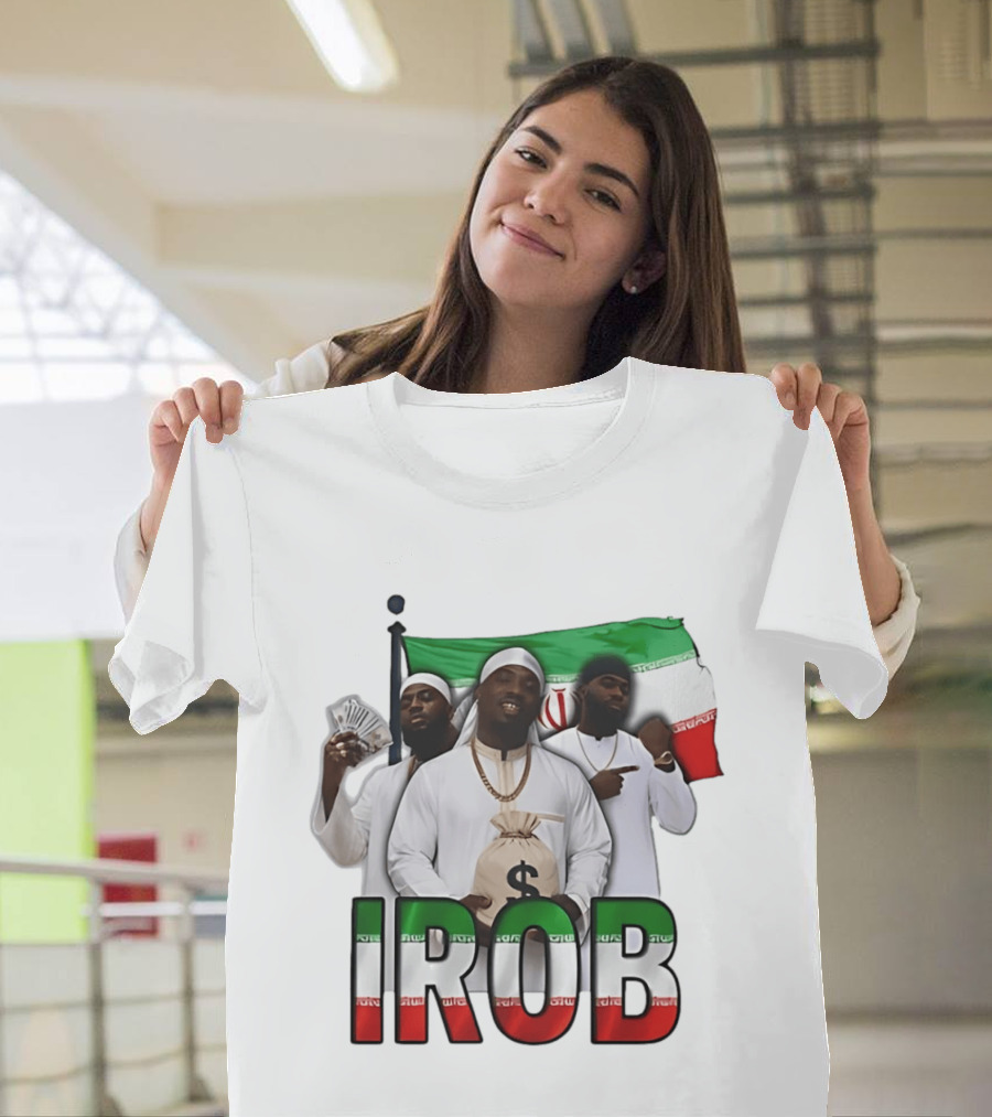 Irob Iran Flag Money Bag Trio T-Shirt