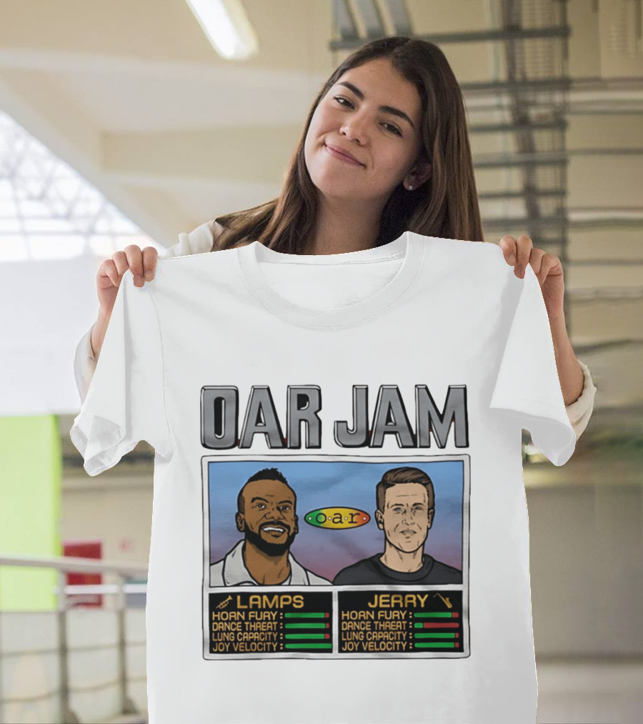 OAR Jam Lamps Jerry Horn Fury Dance Threat Lung Capacity Joy Velocity T-Shirt