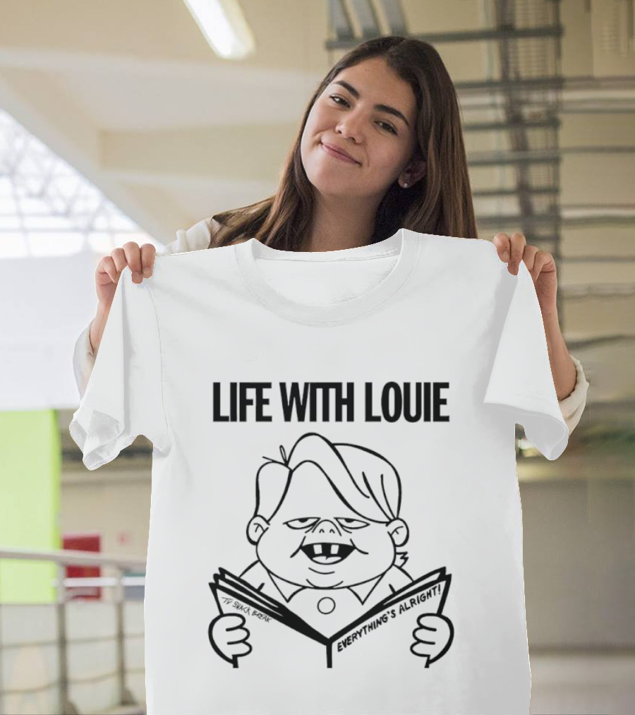 Life With Louie Everything's Alright Reading Comic T-Shirt