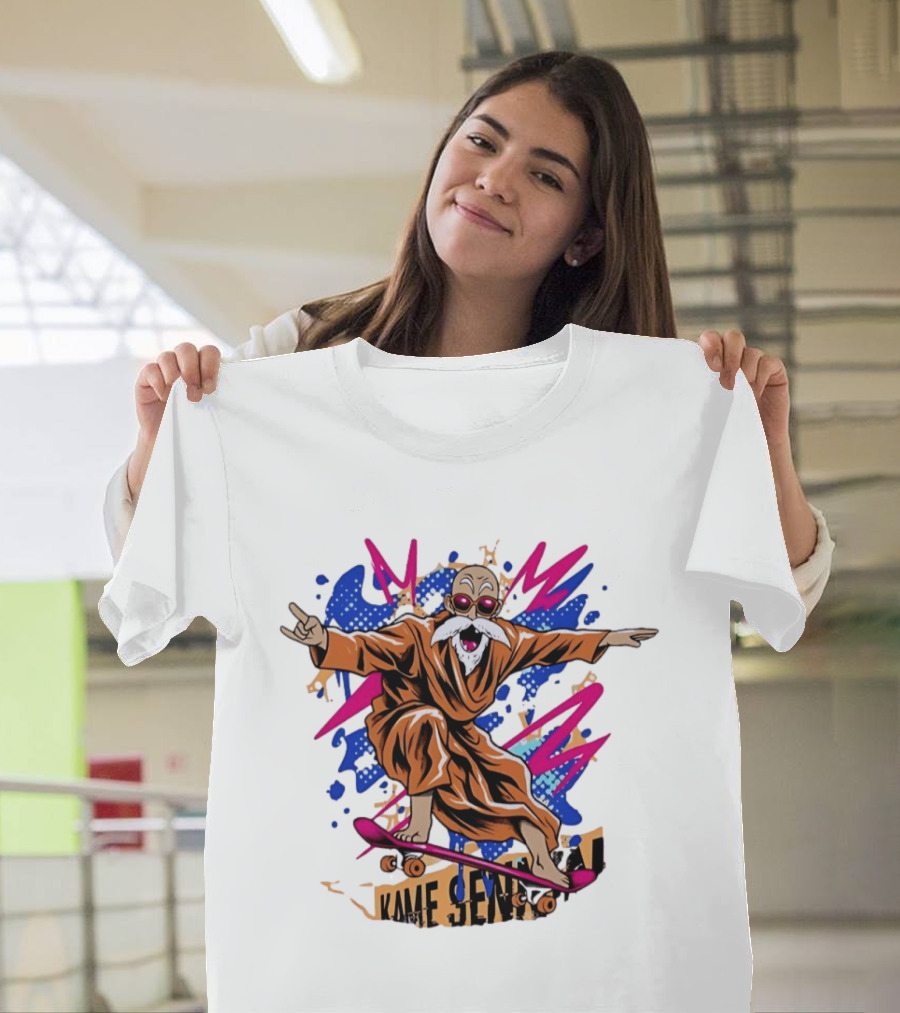 Master Roshi Kame Sennin Dragon Ball Skateboard Pop T-Shirt