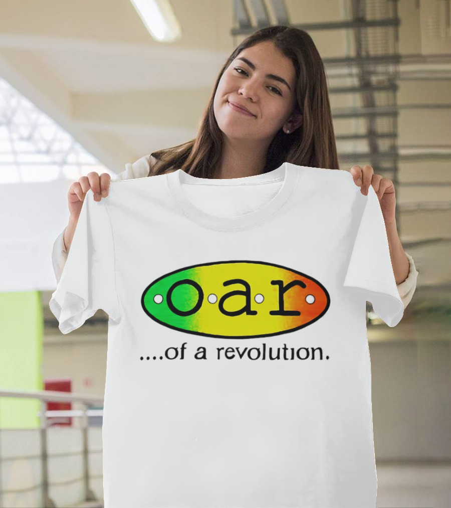 OAR Of A Revolution Gradient Oval Colorful T-Shirt
