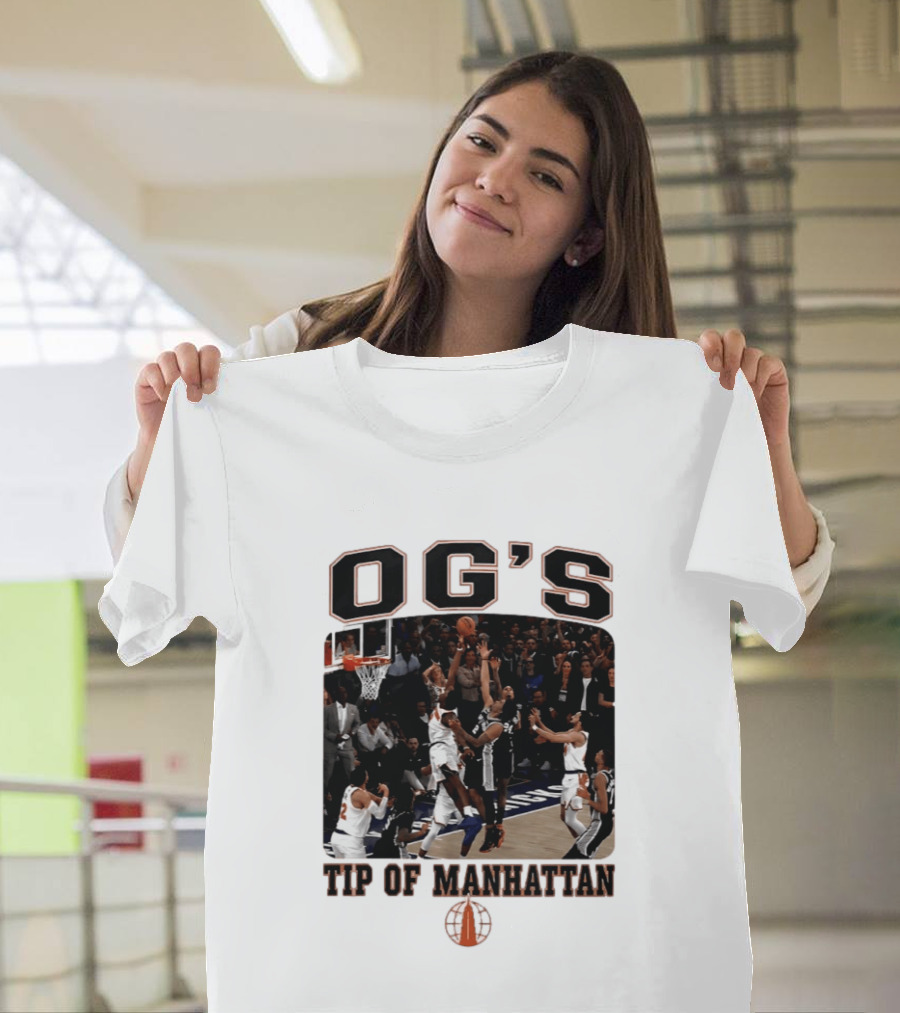 OG'S Tip Of Manhattan Basketball Action Scene T-Shirt