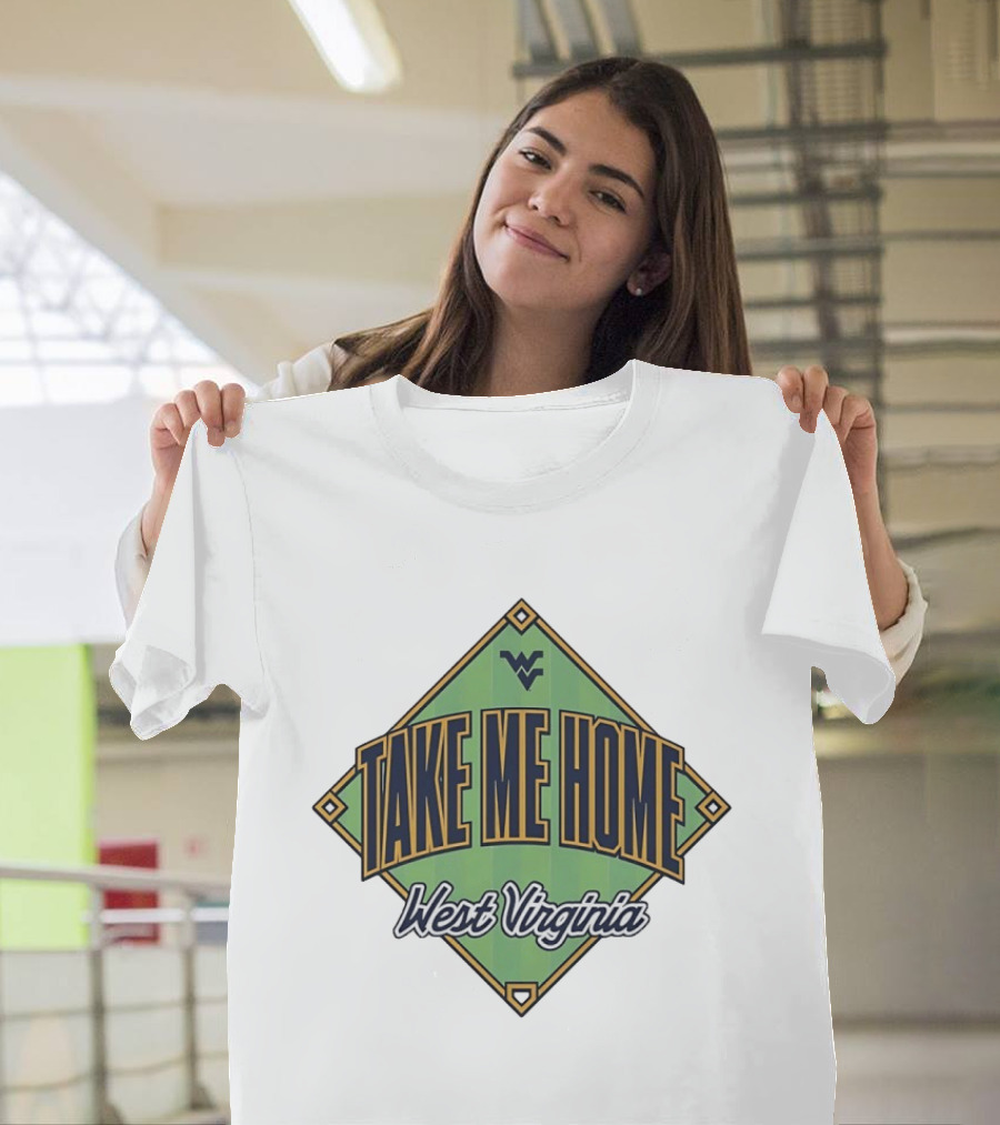 West Virginia Take Me Home Baseball Diamond T-Shirt