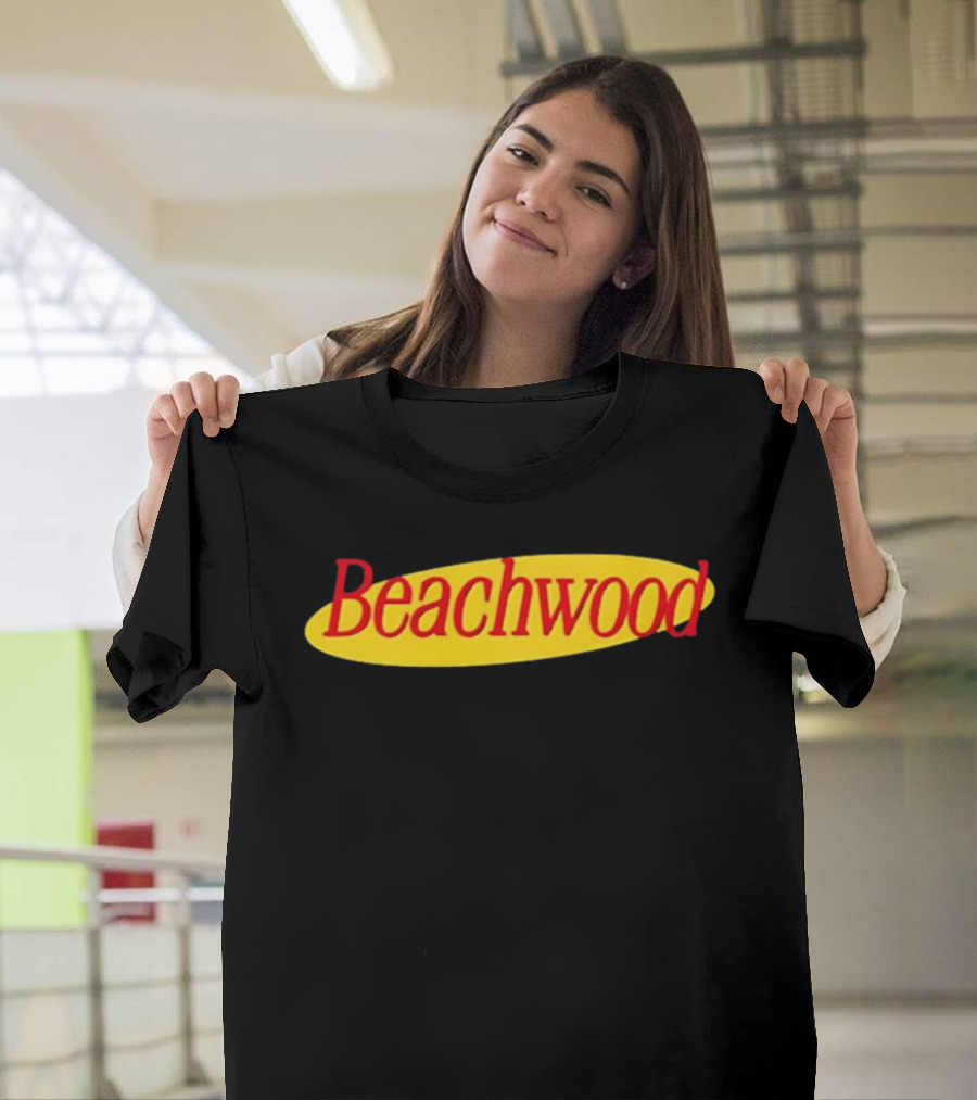 Beachwood Seinfeld Yellow Oval Red T-Shirt