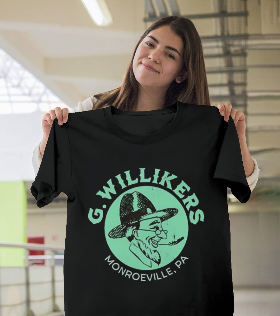 G. Willikers Monroeville PA Vintage Character Pipe Hat T-Shirt
