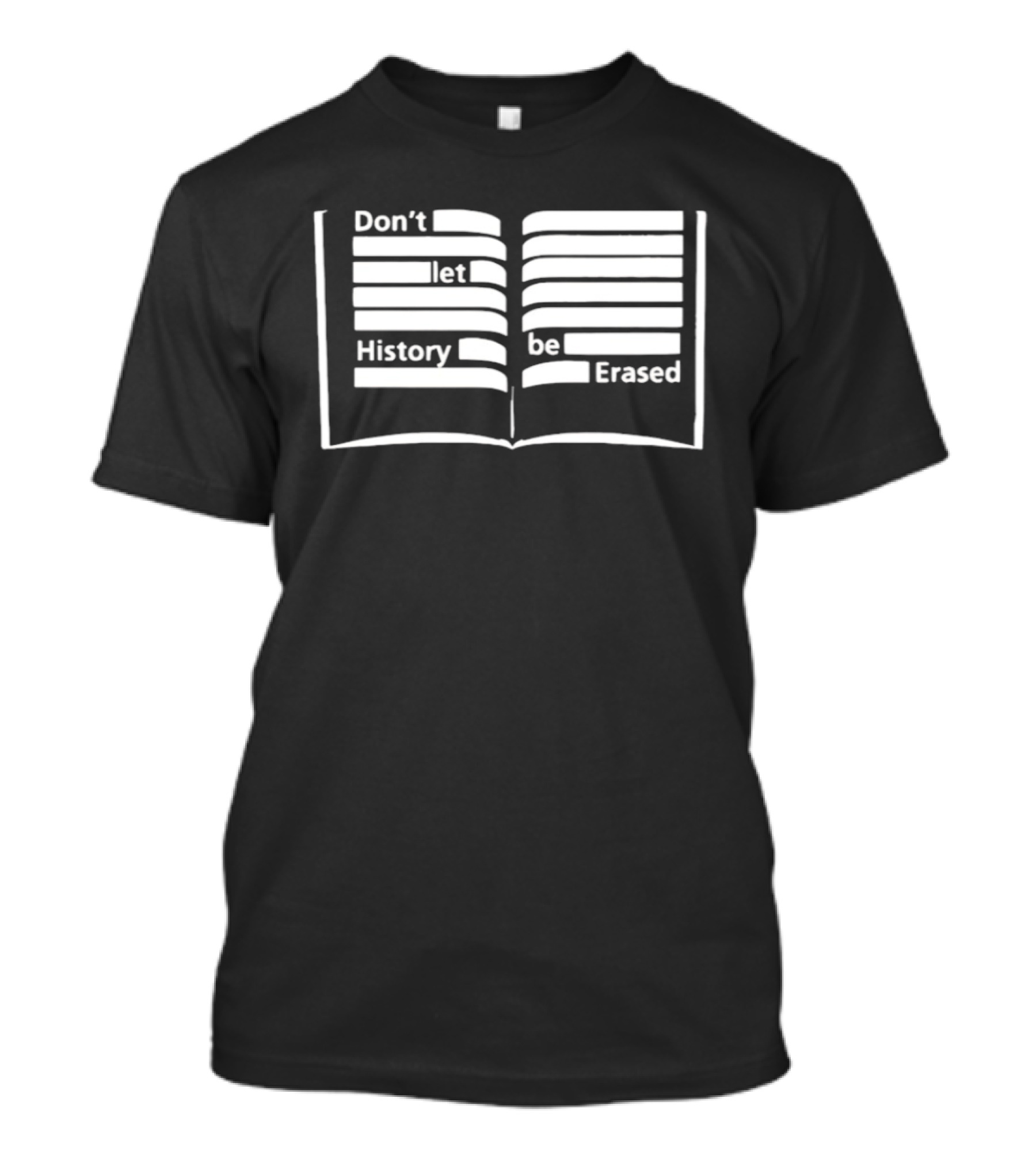 OSO Artists Orchard Don't Let History Be Erased Open Book T-Shirt