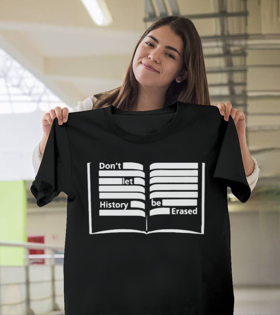 OSO Artists Orchard Don't Let History Be Erased Open Book T-Shirt
