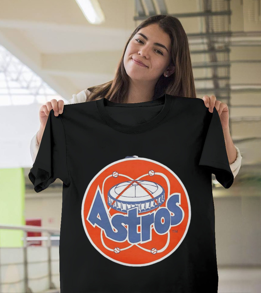 Houston Astros Vintage Astrodome Baseball T-Shirt