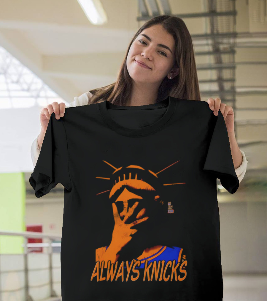 Always Knicks Statue Of Liberty Jalen Brunson New York Knicks NBA 2026 T-Shirt