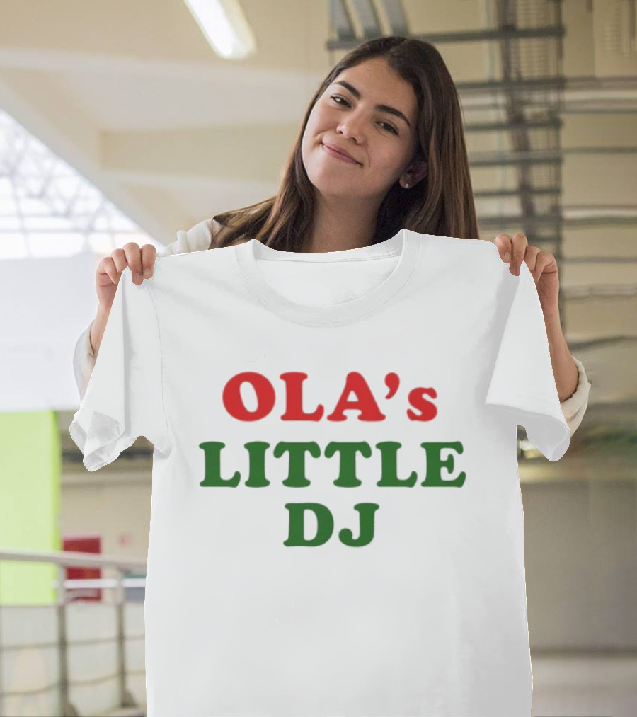 Ola's Little DJ Retro Music Lover T-Shirt