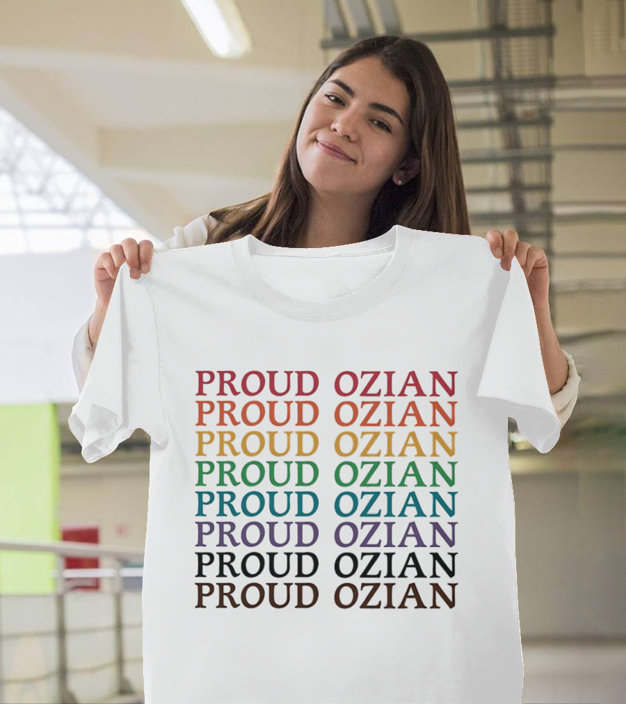 Rainbow Multicolor Repeated Proud Ozian LGBTQ Wizard Of Oz T-Shirt