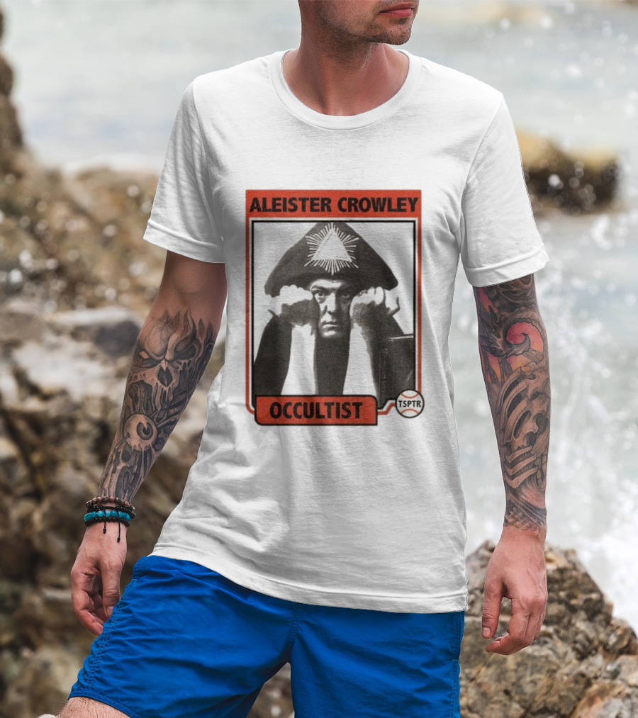 Aleister Crowley Occultist TSPTR Baseball Raglan T-Shirt