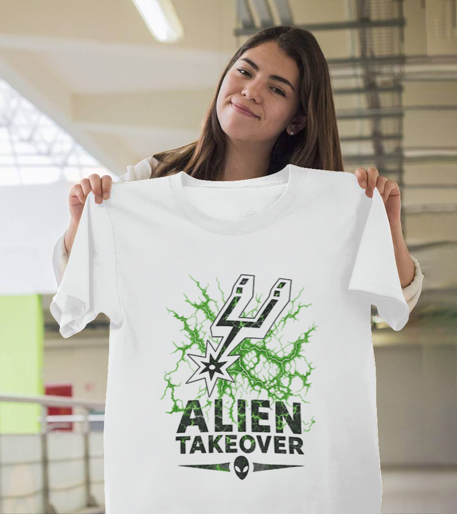 Alien Takeover Victor Wembanyama San Antonio Spurs NBA 2026 T-Shirt
