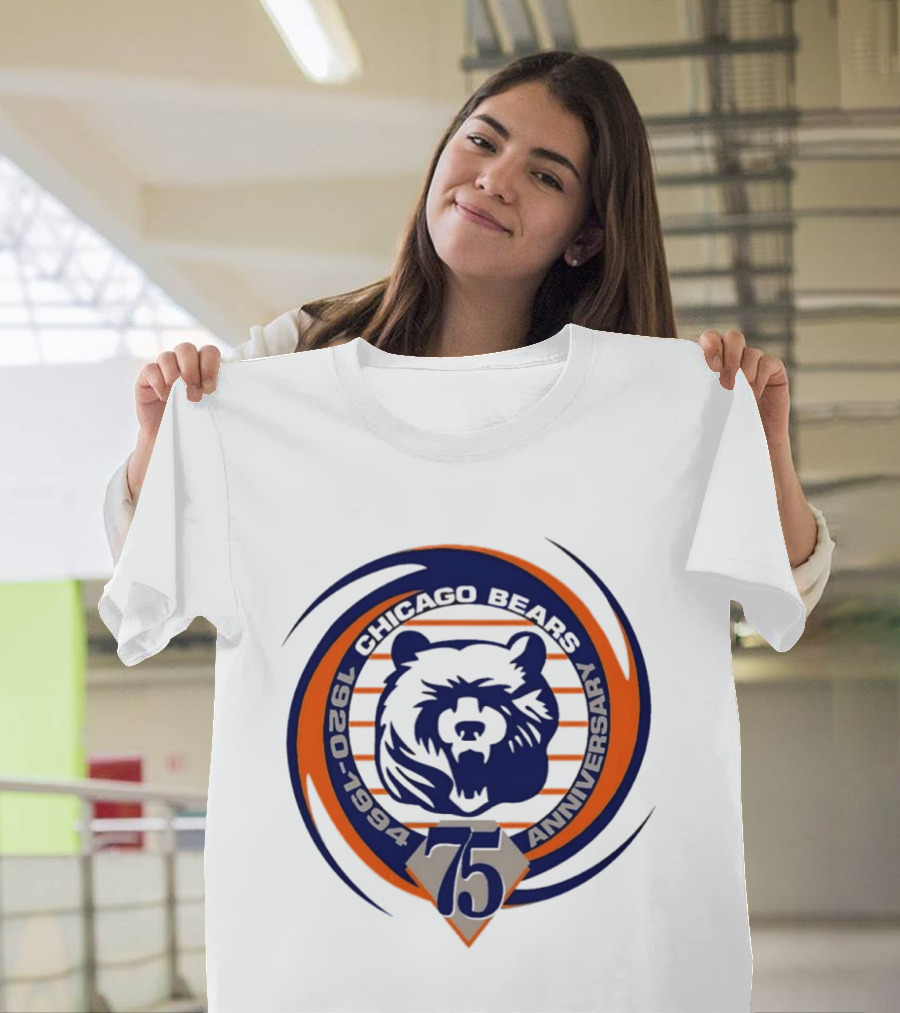 Chicago Bears 75th Anniversary 1920 1994 T-Shirt