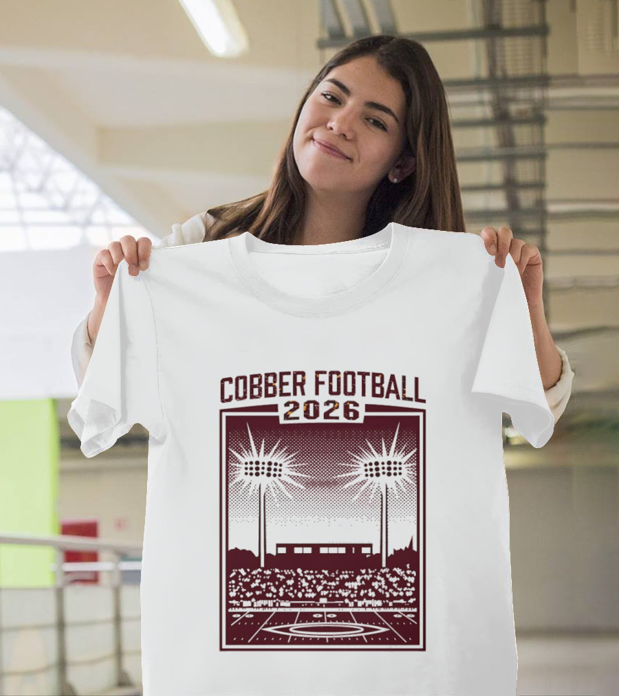 Cobber Football 2026 Stadium Lights Game Day Crowd Night Event T-Shirt
