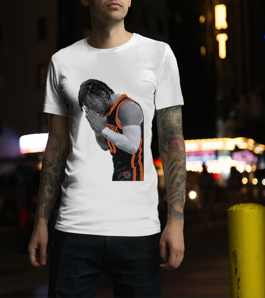 New York Knicks Jalen Brunson NBA Jersey Player Focus T-Shirt
