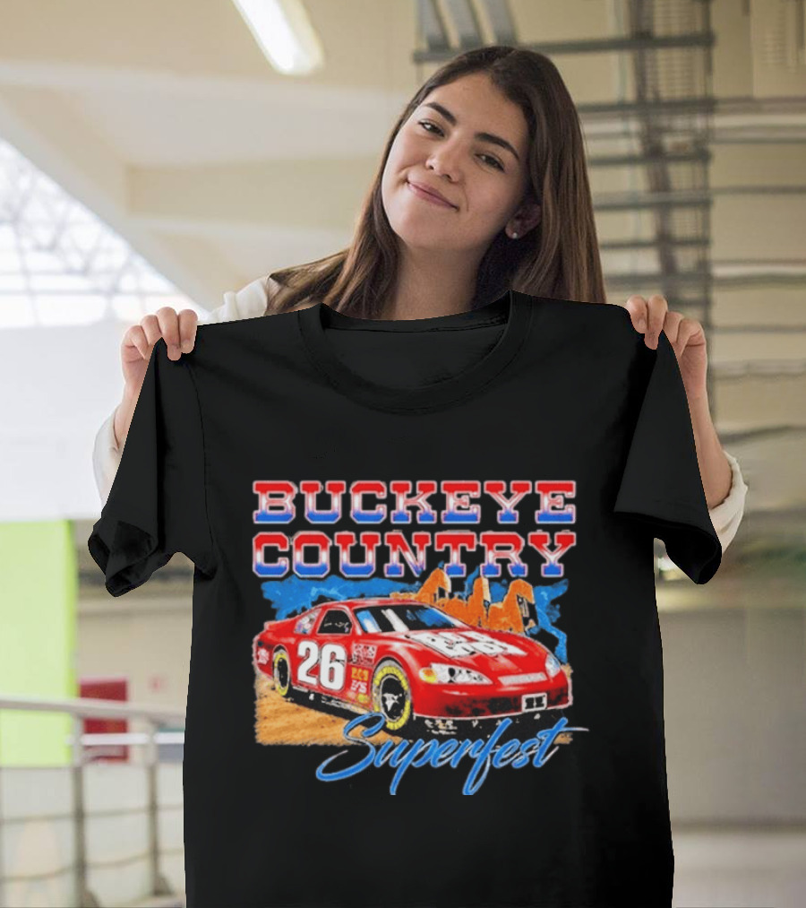 Buckeye Country Superfest 2026 Racing Car 26 T-Shirt