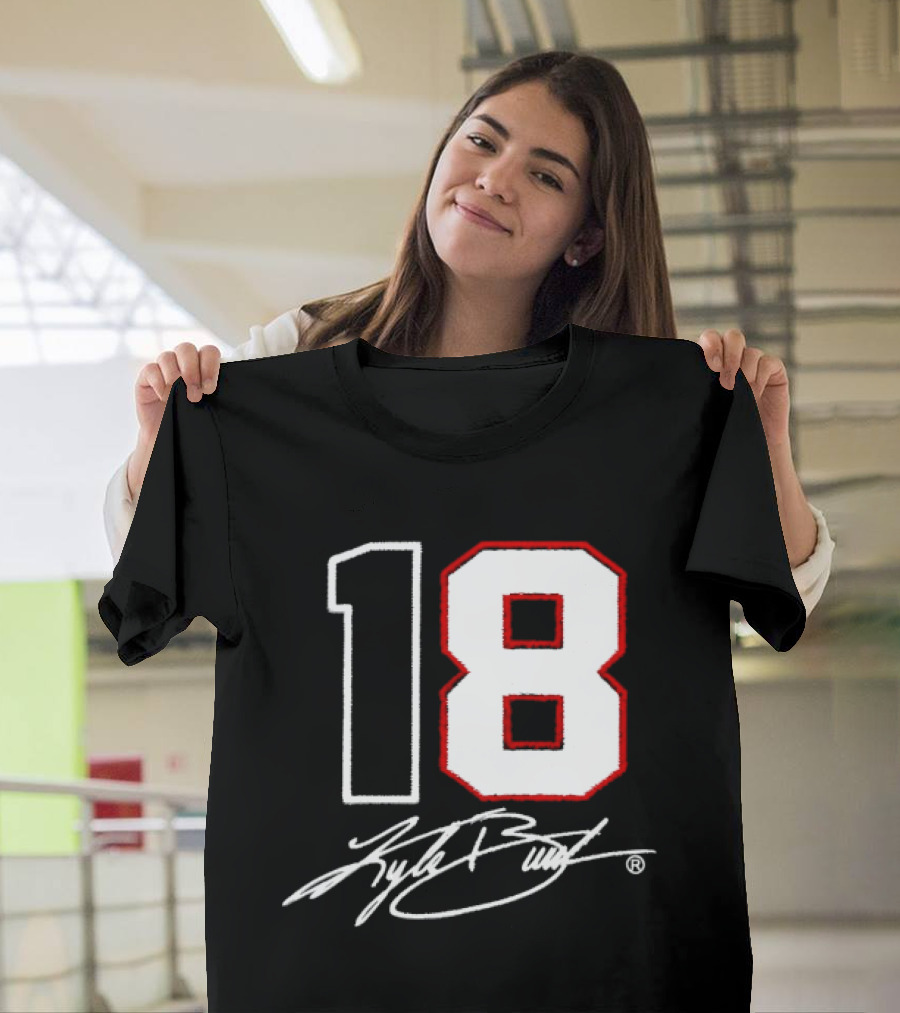 Denny Hamlin Kyle Busch 18 NASCAR Cup Series Racing Signature T-Shirt