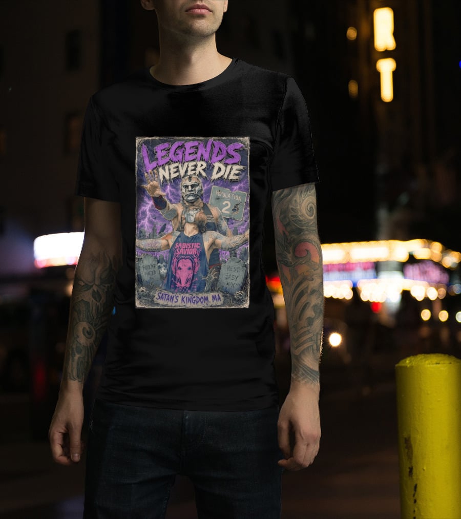 Legends Never Die Sadistic Savior Satan's Kingdom MA Penta El Zero Miedo T-Shirt