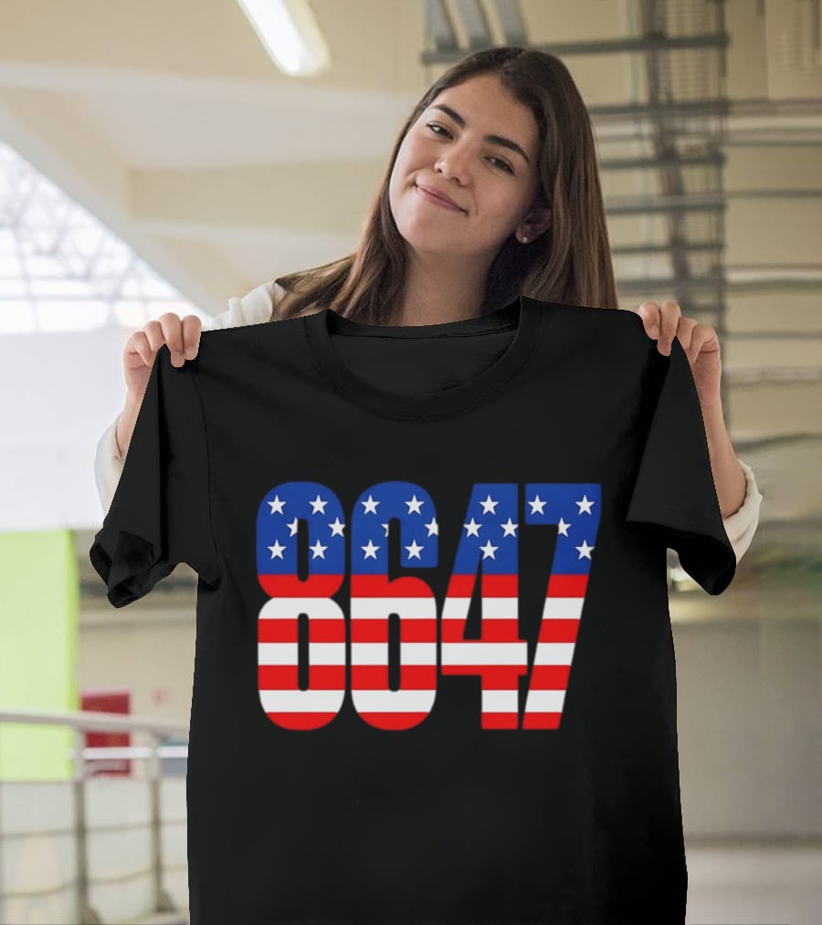Patriotic American Flag 8647 Independence Day Stars And Stripes T-Shirt