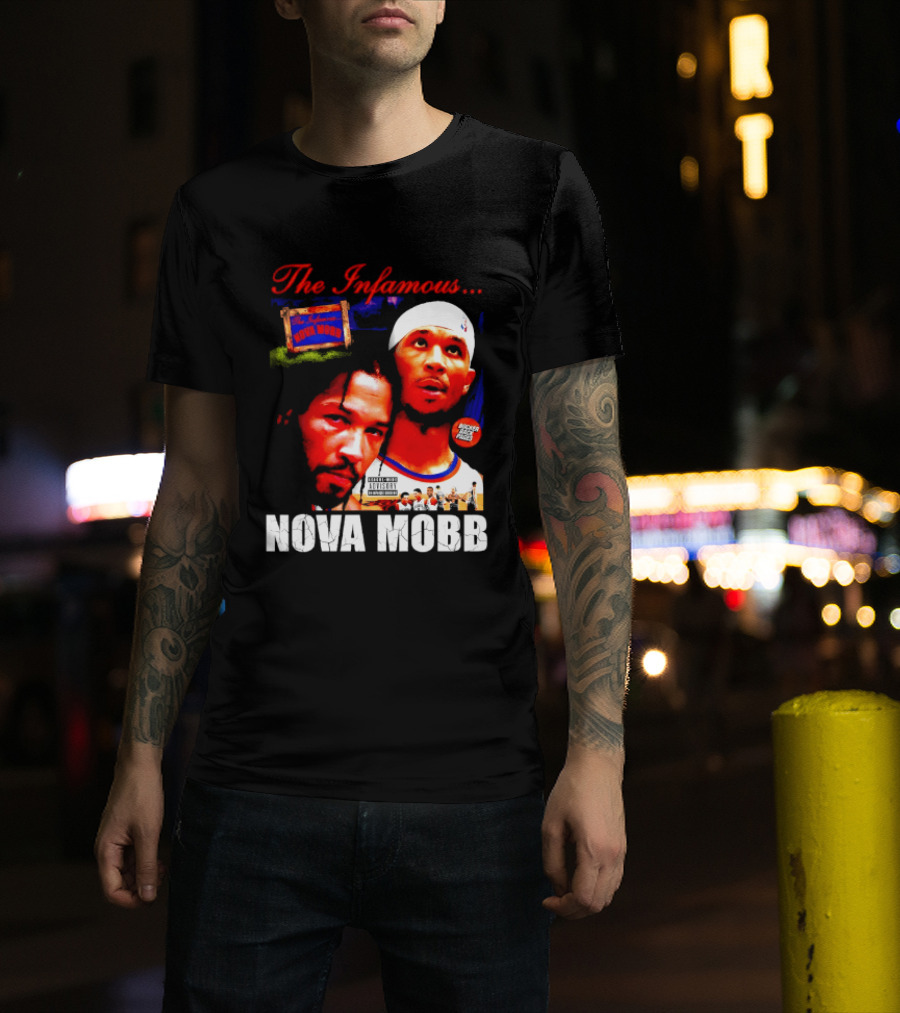Josh Hart Jalen Brunson The Infamous Nova Mobb New York Knicks NBA 2026 T-Shirt