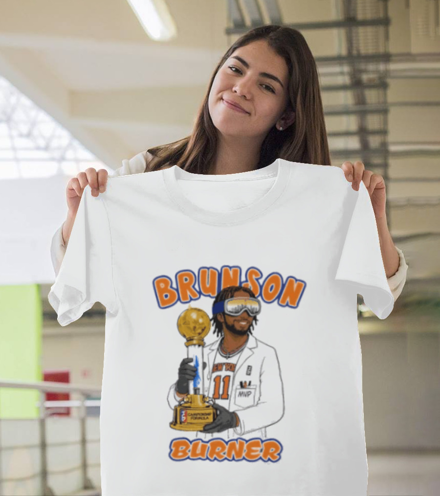 Brunson Burner Jalen Brunson New York Knicks Championship Formula T-Shirt