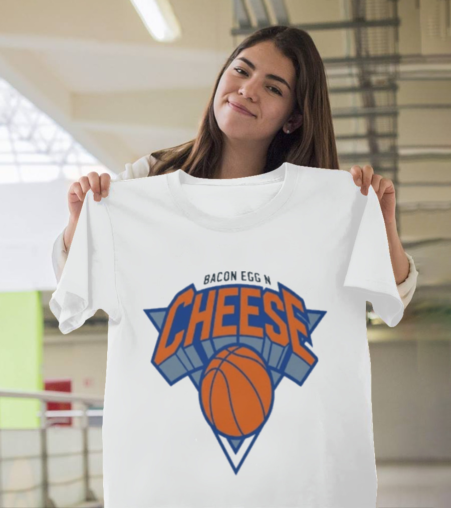 New York Knicks Bacon Egg N Cheese Basketball T-Shirt