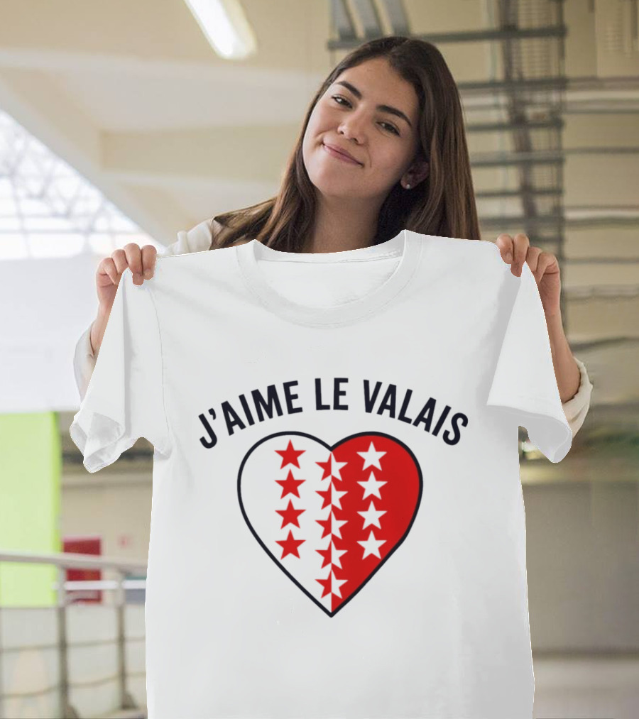 J'aime Le Valais Heart Stars T-Shirt