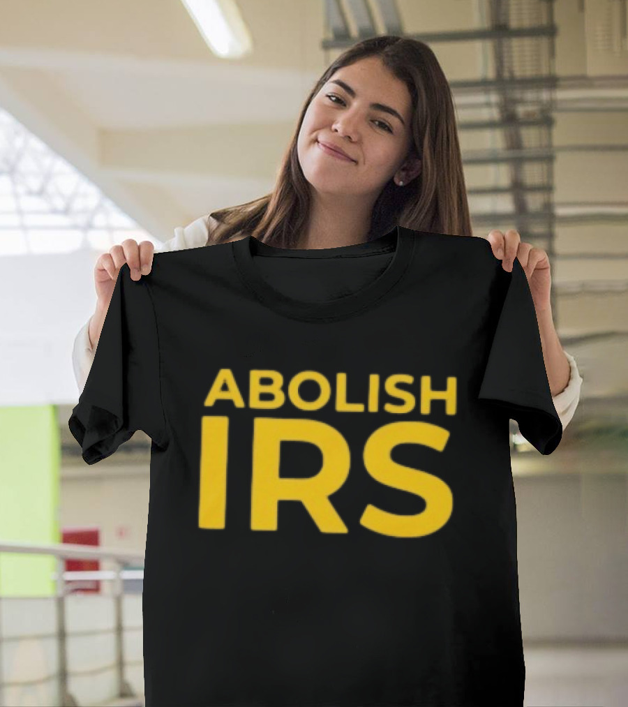 Abolish IRS Bold Yellow T-Shirt