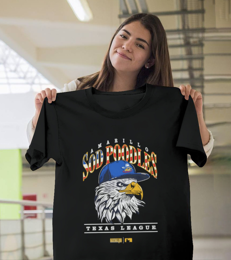 Amarillo Sod Poodles Eagle Texas League Baseballism T-Shirt