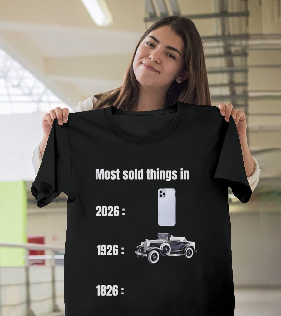 Most Sold Things 2026 IPhone 1926 Car 1826 T-Shirt
