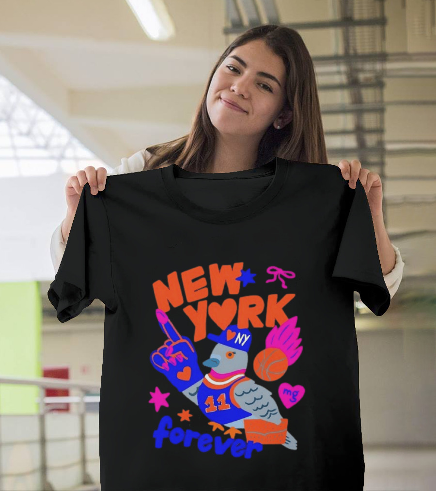 New York Knicks Jalen Brunson Pigeon Love Forever T-Shirt