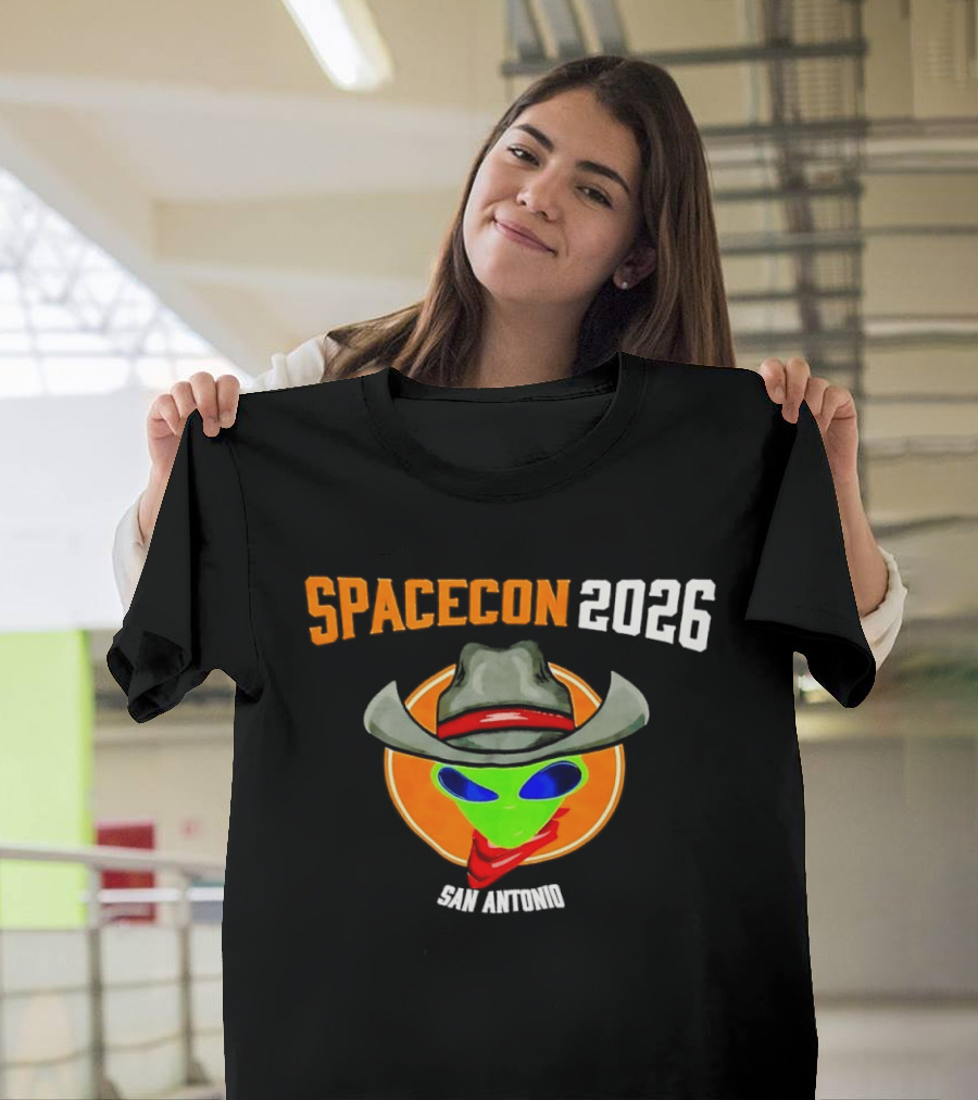 Spacecon 2026 San Antonio Alien Cowboy T-Shirt