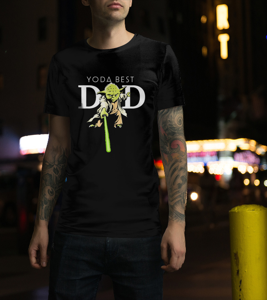 Star Wars Yoda Best Dad Jedi Master Father's Day T-Shirt