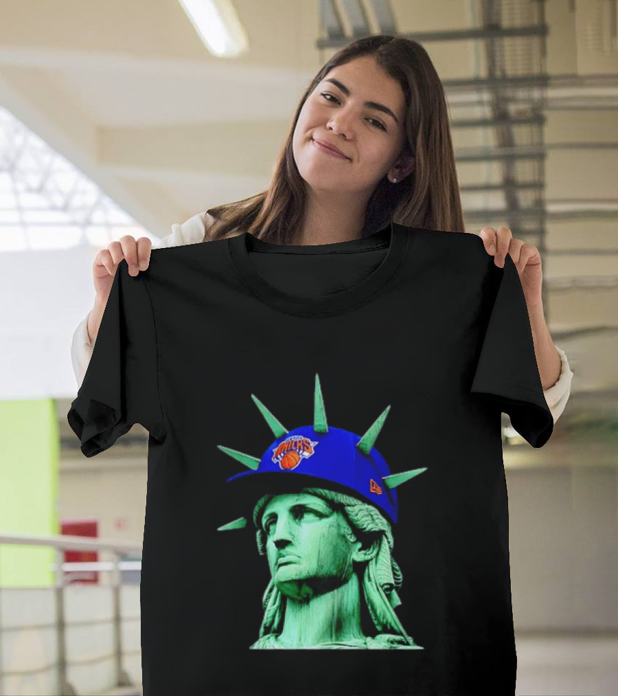 Statue Of Liberty New York Knicks Hat T-Shirt