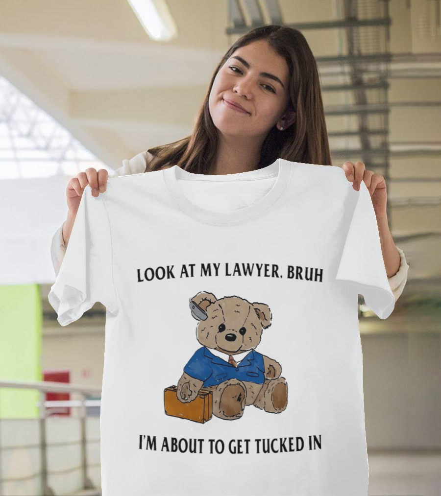 Bear Bracing For Bedtime With Lawyer Vibes T-Shirt