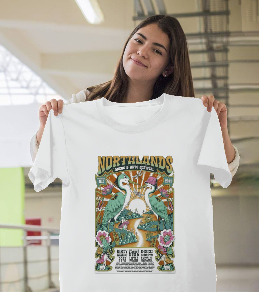 Northlands Music Arts Festival 2026 Swanzey NH Dirty Heads Disco Biscuits T-Shirt